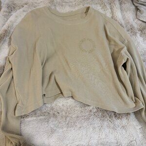 SET active thermal cropped long sleeve - oat milk